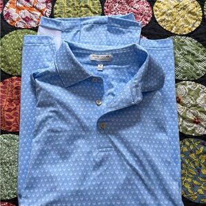 Peter Millar Light Blue Skull Polo